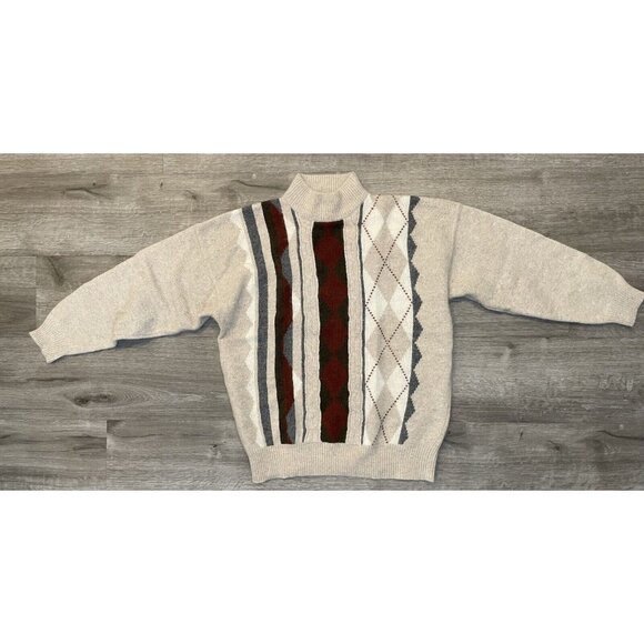 Vintage Richard and Company Sweater Size Medium Pullover Lambs Wool - Picture 2 of 8